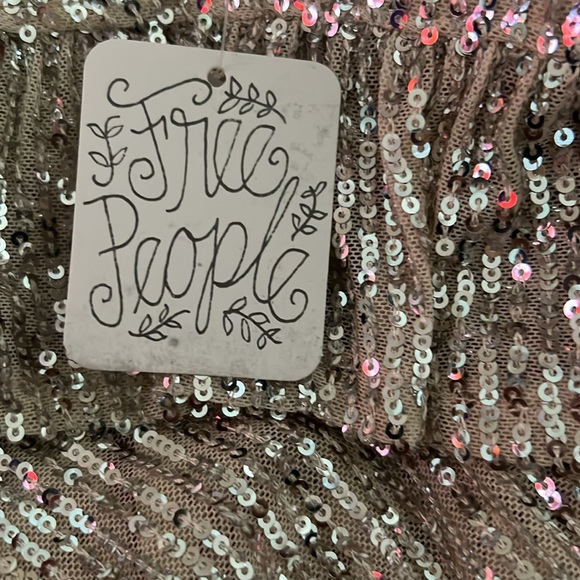 Free People Gold Sequin Blouse - Picture 10 of 10